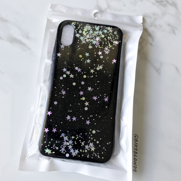 NEW iPhone X Soft TPU Silicone Glitter Case Cover - Picture 2 of 5
